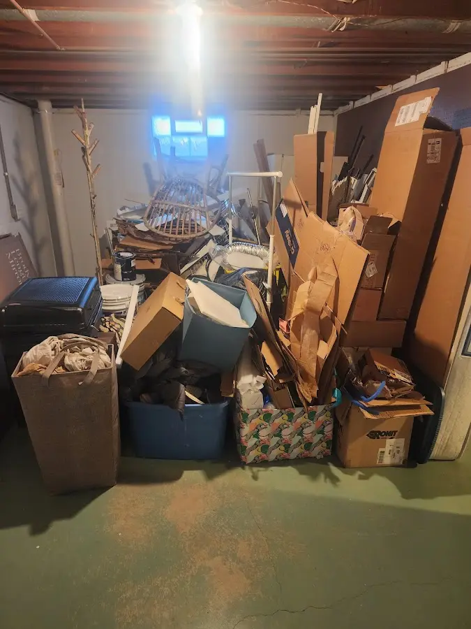 Roll-off dumpster container at job site for Yard Waste Dumpster Rental in Rockwood